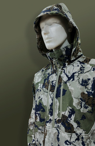 Veste de chasse pour homme en softshell imperméable et respirante, vêtements de chasse personnalisés en tissu uni pour l'automne - Product Image 2