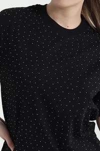 Women's Solid Short Sleeve T-Shirt Regular Sleeve Crew Neck Knitted Cotton Casual Summer <b>Top</b> Regular Fit Breathable Eco-Friendly - Product Image 2