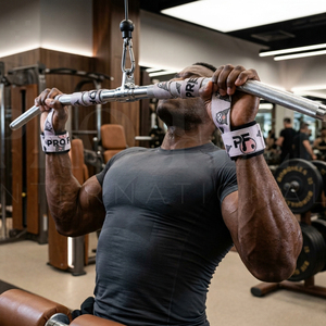 Sangles de musculation en toile de coton personnalisées en gros avec boucle de poignet réglable pour la musculation et l'entraînement de force - Product Image 4