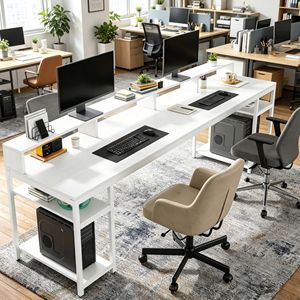 Scrivania da Gaming Rustica da 27,56 Pollici, Scrivania per Computer da Ufficio Regolabile in Legno con Dettagli in Metallo e Funzioni di Raffreddamento - Product Image 5