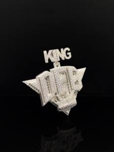 Colgante de Hip Hop para Hombre, Chapado en Oro, con Diamantes Esmerilados y Diseño Robusto - Product Image 2