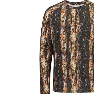 T-shirt à manches courtes pour homme, léger, à séchage rapide, imprimé camouflage, pour la pêche et la chasse en été - Product Image 3