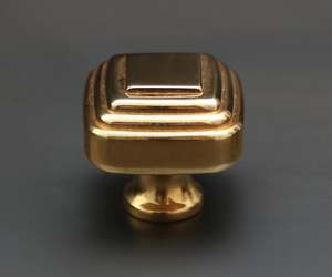 Designer Round Solid <b>Brass</b> Cabinet <b>Knob</b> with Grid Pattern <b>Antique</b> gold Finished Furniture Handle Durable Drawer Pull Hardware - Product Image 3