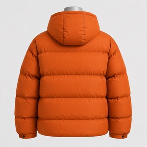 <b>Mens</b> Hooded <b>Thin</b> Lightweight Oversized Puffer <b>Jacket</b> Windproof Water Resistant Fabric Comfortable Fit Winter Sports Travel - Product Image 4
