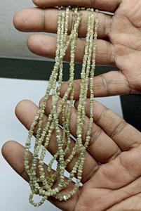 เม็ดเพชรดิบสีเขียวธรรมชาติ ขนาด 3 มม. ถึง 4 มม. คริสตัลหยาบแบบเม็ด สำหรับทำเครื่องประดับ จำนวนมาก - Product Image 4