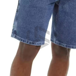 Shorts en jean décontractés pour hommes, 100 % coton, taille mi-haute, confortables, écologiques, pour la gym et la course à pied – Personnalisables, séchage rapide, respirants - Product Image 5