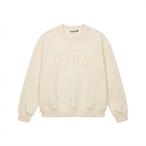 Sweat-shirt oversize à col rond pour homme, style décontracté, manches longues, minimaliste, brodé, streetwear - Product Image 4