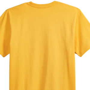 เสื้อยืดผู้ชายไซส์ใหญ่ สีเหลือง ผ้าฝ้ายพรีเมียม คอกลม แขนสั้น สไตล์ลำลอง โอเวอร์ไซส์ ทนทาน ใส่ได้ทุกวัน สตรีทแวร์ - Product Image 4