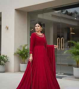 Traje Pakistaní, Vestido para Mujer Estilo Indio, Vestido Musulmán para Mujer, Material de Calidad de Exportación - Product Image 4