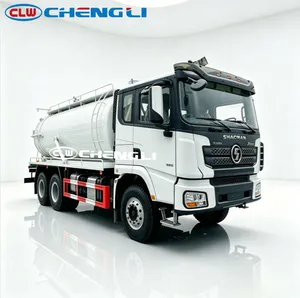 Camion d'aspiration des eaux usées Shacman 6x4, camion-citerne à vide robuste pour le nettoyage des boues septiques et l'assainissement municipal, au prix d'usine - Product Image 6