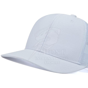Gorra Trucker Blanca de Malla Ajustable con Cierre a Presión, Transpirable, de 5 Paneles, Deportiva, para Exteriores, Todas las Estaciones, con Logotipo Personalizado Impreso por Transferencia Térmica - Product Image 5
