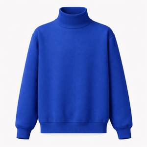 Sweat-shirt à col roulé personnalisé - 100% coton, séchage rapide - Fabricant OEM pour la vente en gros, options d'impression numérique et de broderie - Product Image 1