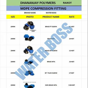 Raccords de tuyauterie en PVC à bride égale de 15 mm Dhananjay Polymers, adaptateurs bas coût haute pression, colliers de serrage pour eau, vente en gros OEM - Product Image 3