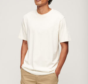 T-shirts Homme Col Rond de Haute Qualité 100% Coton, Design Personnalisé à Manches Courtes, Tissage Tricoté Respirant, Nouveaux T-shirts Vierges Col Rond - Product Image 3