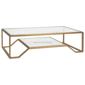 Luxury Modern Coffee <b>Table</b> with Metal Frame and Wood Top Home Furniture Storage & Portable Design Zahid Exports - Product Image 3