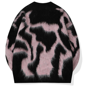mohair New High Quality Plain Pullover sweatshirt Custom Logo Printing Oversized Fit Long Winter mohair - Product Image 2