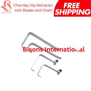 เครื่องมือผ่าตัดกระดูกและข้อแบบสเตนเลสสตีล ยี่ห้อ BISONS Wholesale รุ่น Manual Charnley Hip Retractor พร้อมโซ่และตุ้มน้ำหนัก - Product Image 3