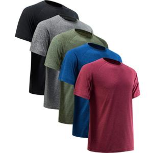 Nouveauté T-shirts décontractés pour hommes en coton 100% avec logo sur le devant, manches courtes, sport de plein air, entraînement, été, confortables - Product Image 6