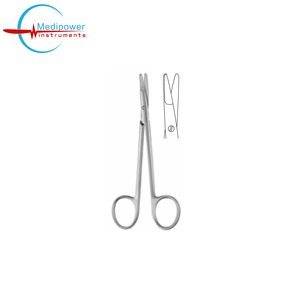 กรรไกรผ่าตัดคุณภาพสูง Ragnel Kilner ใบมีดตรงและโค้ง ทำจากสแตนเลสสตีล ผิวเรียบ ใช้งานได้หลากหลาย เหมาะสำหรับการแพทย์และโรงพยาบาล - Product Image 2