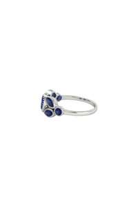 Anillo de Zafiro Azul en Plata de Ley 92.5 KLSR-11786 - Product Image 3