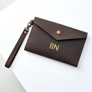 Cartera de mano de cuero grabado largo para mujer, correa de mano, embrague de mano para vacaciones, 2017 - Product Image 6