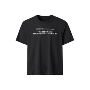 T-shirt Homme 100% Coton Épais Grande Taille Personnalisable avec Logo Respirant Ample Qualité Export BD - Product Image 3