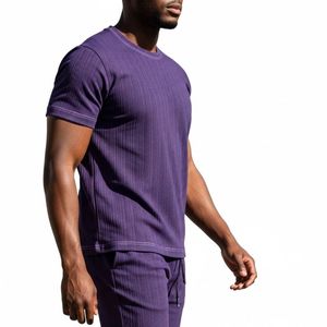 Men short set soft fabric breathable lightweight comfortable fit daily lifestyle Printed Polyester Nonwoven <b>Tracksuit</b> Activewear - Product Image 3