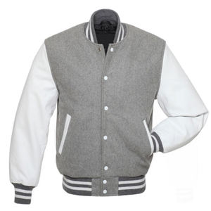 Chaqueta Varsity de Béisbol con Cuello Alto, Diseño Personalizado, Lona Transpirable, Mangas de Algodón, Logotipo Frontal, para Invierno - Product Image 2