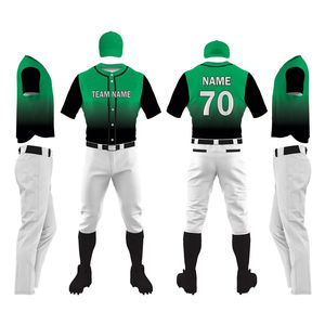 New Arrival Sports Breathable Short Sleeve <b>Baseball</b> Uniform <b>Sets</b> Custom Design Front 100% Polyester High Quality Made Pakistan - Product Image 1