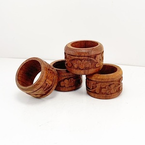 Anillos de Servilleta de Madera al por Mayor para Decoración de Mesa en Fiestas y Hogar, Accesorios para Bodas y Mesas de Comedor de Hoteles - Product Image 1