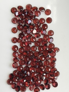 Granat rouge naturel 6MM, coupe ronde brillante, pierre précieuse de qualité supérieure pour la fabrication de bijoux - Product Image 4