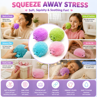 Mainan Hewan Peliharaan Penghilang Stres Squishy Landak-Bahan TPR 8.5X6.5Cm Multiwarna untuk Remaja (15-35 Tahun)