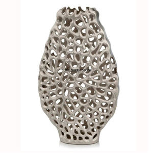 Nordic Ins <b>Handbag</b> Looking Aluminum Metal <b>Gold</b> Antique Finish Flower Ware Arrangement Model Room Decoration Flower Vase - Product Image 2