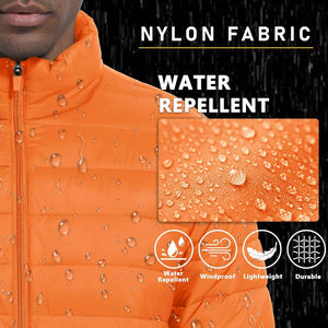 Meilleures vestes matelassées pour hommes conçues par des fabricants d'équipement d'origine (OEM), confortables, à col montant, logo personnalisable, mode urbaine, coupe-vent, écologiques - Product Image 5