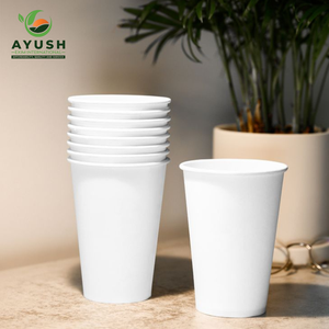 Gobelet en papier jetable de 10 oz à double paroi avec logo personnalisé pour les lattes et cappuccinos moyens - Product Image 1