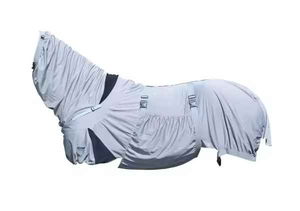 Couverture imperméable pour cheval rose en tissu Oxford 600D avec grande rabat de queue et double fermeture poitrine pour usage extérieur - Product Image 2