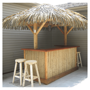 Sombrilla de Techo de Palma Tejida con Poste de Madera para Sombra en Resorts y Decoración de Jardines, Hecha en Vietnam - Product Image 4