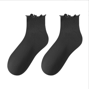 Chaussettes courtes pour femmes, imprimé fantôme d'Halloween, en coton et fibre de bambou, respirantes, tricotées, pour usage quotidien, saison automne, épaisseur standard - Product Image 6