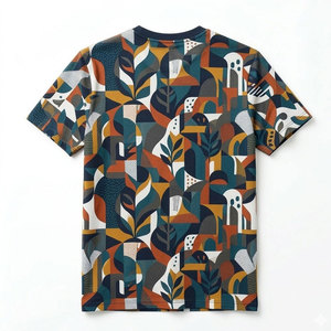 เสื้อยืดสีพื้นราคาถูกสำหรับผู้ชาย เสื้อยืดซับลิเมชั่นขายส่งสำหรับผู้ชาย เสื้อยืดซับลิเมชั่นสำหรับผู้ชายรุ่นใหม่ - Product Image 6