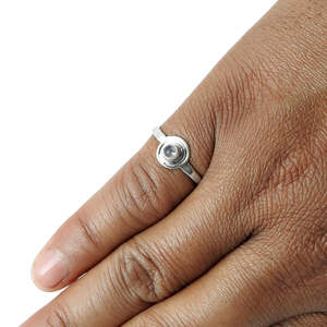 Beautiful Presents For Women Brilliant Round Cut Natural <b>Labradorite</b> Gemstone <b>Ring</b> In 925 Sterling Silver Cute Bohemian Jewelry - Product Image 2