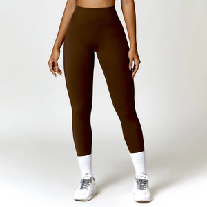 Leggings Deportivos para Mujer, Coloridos, de Algodón/Fibra de Bambú, Tejidos, de Secado Rápido, Transpirables, de Cintura Alta, Ajustados, Elásticos - Product Image 2