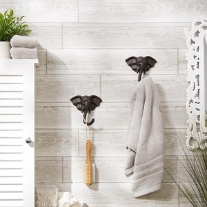 Elephant Head Wall <b>Hook</b> Metal Handmade Animal Design Waterproof Eco-Friendly Durable Novelty <b>Single</b> <b>Hook</b> - Product Image 4