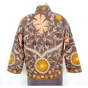 เสื้อแจ็คเก็ตปักลาย A2ZCraftBazar สำหรับผู้หญิง เป็นมิตรกับสิ่งแวดล้อม แห้งเร็ว ระบายอากาศได้ดี ซับในผ้าฝ้าย แขนยาว - Product Image 5