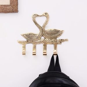 Indian <b>Shelf</b> <b>Gold</b> Brass <b>Wall</b> Hooks for Bags Heavy Duty Handmade Coat Hat Key Towel Robe Hanger Decorative <b>Wall</b> Mounted Hook - Product Image 1