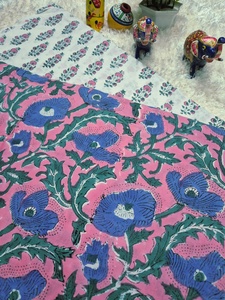 Nuevas telas de algodón estampadas a mano exclusivas de 60*60 cm, 100% algodón puro, telas del grupo Taj disponibles en stock. - Product Image 2