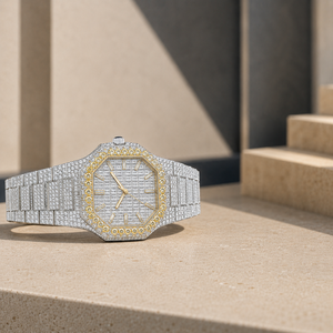 Reloj de Pulsera Hip Hop con Diamantes Moissanite, Totalmente Cubierto de Diamantes, Movimiento Automático ETA, Reserva de Energía, Acero Inoxidable, Cristal, Puntero, 41MM - Product Image 3