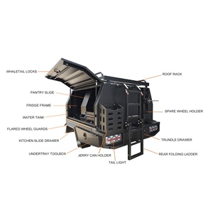 CAMION EN ALUMINIUM UTE CANOPY BOÎTE À OUTILS PERSONNALISÉE Camping Ute Canopy <span class=keywords><strong>Hilux</strong></span> - Product Image 2