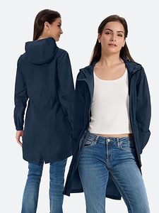 ผู้ผลิตเสื้อแจ็คเก็ตกันลมแบบ OEM สีสันตัดกัน เสื้อแจ็คเก็ตกันลมสำหรับผู้หญิง น้ำหนักเบา สำหรับเล่นกีฬา กันน้ำ มีฮู้ด - Product Image 1