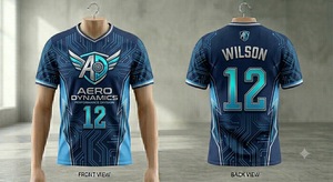 Uniforme de Fútbol Sublimado Personalizado, Camiseta de Fútbol Transpirable de Malla, Kit Completo Personalizado con Nombre del Equipo y Número del Jugador - Product Image 1