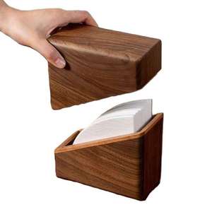 Caja de pañuelos de madera hecha a mano de lujo con tapa deslizante para decoración del hogar, oficina u hotel, procedente de la India. - Product Image 5